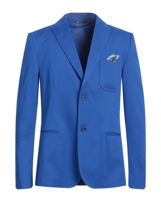 Daniele Alessandrini Blue Suit Jacket for men