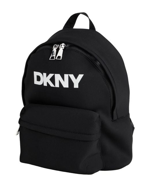 DKNY Black Backpack Polyester, Polyurethane