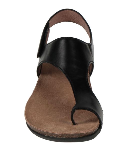 Dansko Black Toe Post Sandals