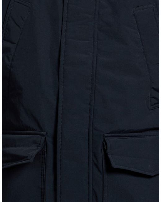 Tommy Hilfiger Blue Midnight Coat Polyamide, Polyester, Elastane for men