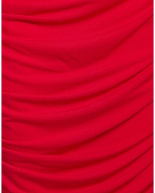 Alex Perry Red Mini Dress Recycled Polyester, Elastane