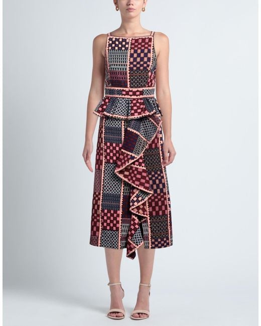 Ulla Johnson Red Midi Dress