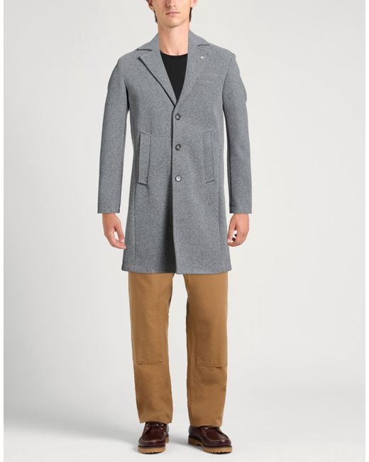 Berna Gray Light Coat Polyester for men