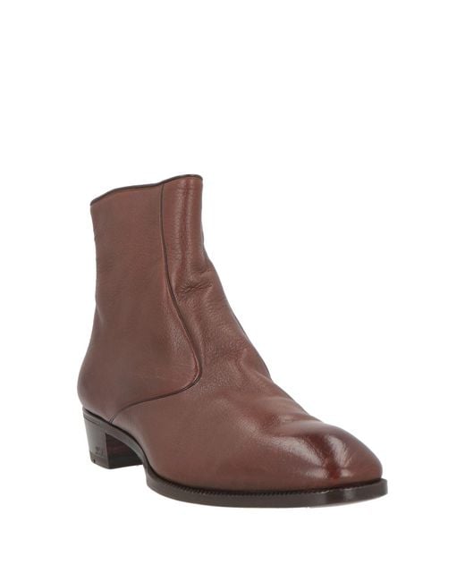 Lidfort Brown Ankle Boots Leather for men