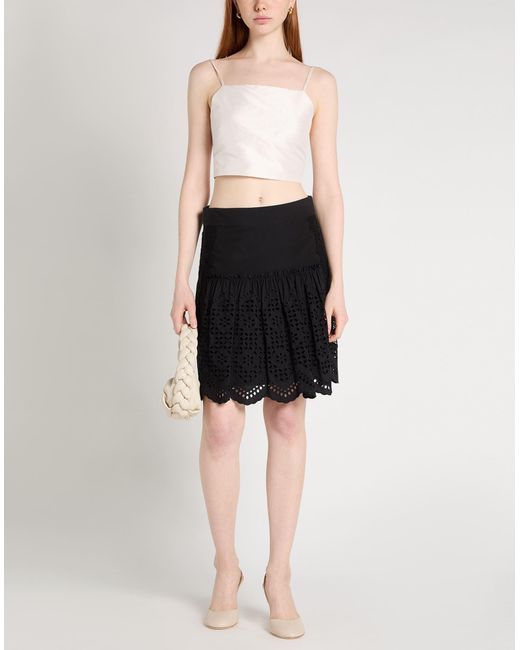 Alberta Ferretti Black Mini Skirt