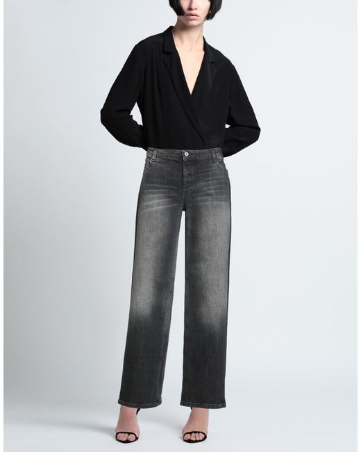 Please Gray Jeans Cotton, Elastane