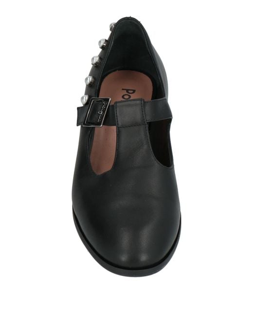 Pollini Black Ballet Flats