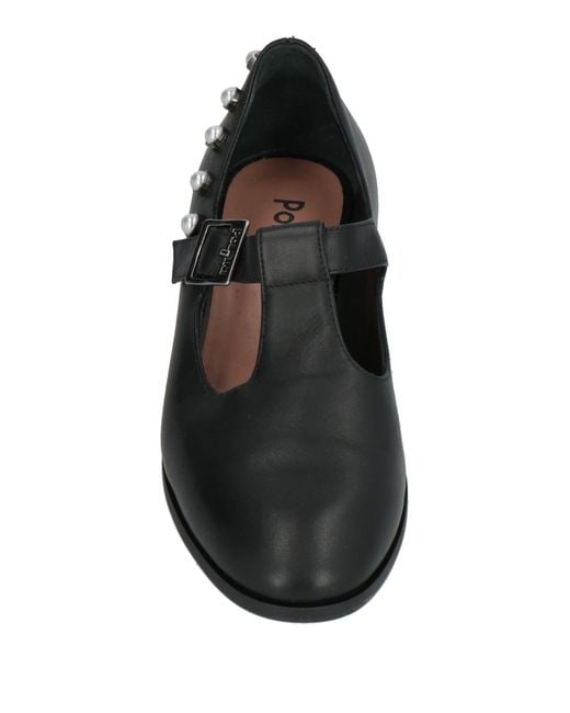 Pollini Black Ballet Flats