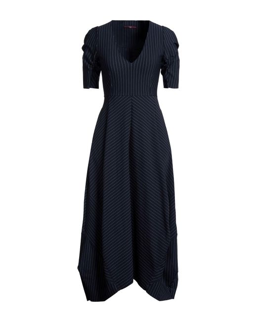 High Blue Midi Dress Nylon, Elastane, Polyester
