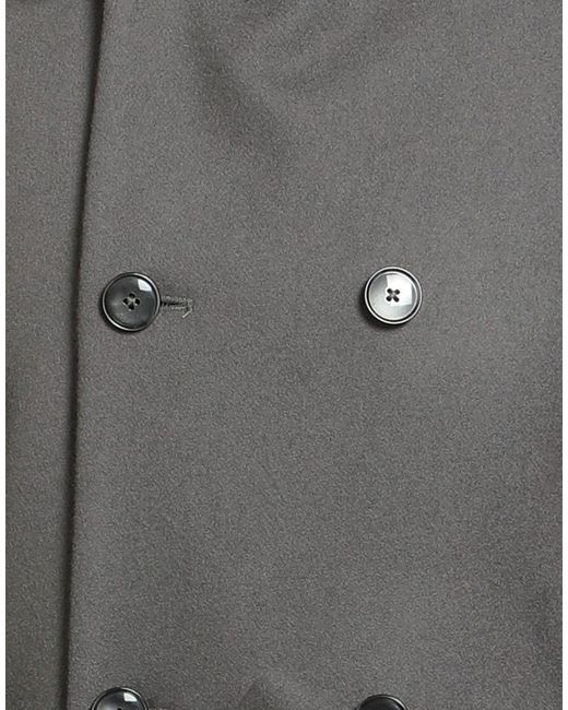 Barena Gray Charcoal Coat Wool, Polyamide for men