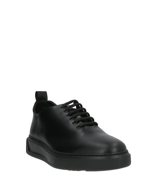 Giovanni Conti Black Lace-Up Shoes for men