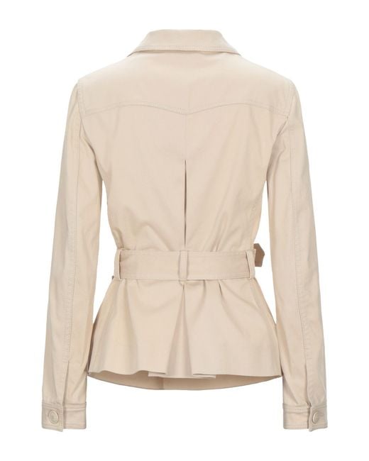Alberta Ferretti Natural Jacket Cotton, Elastane