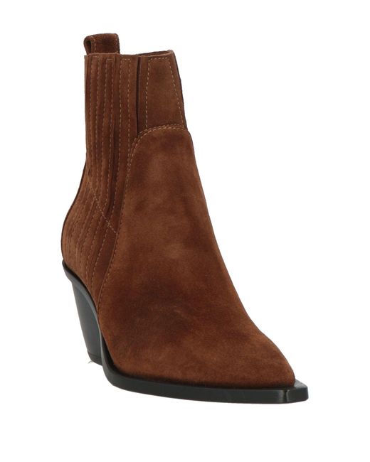 Agl Attilio Giusti Leombruni Brown Ankle Boots Leather