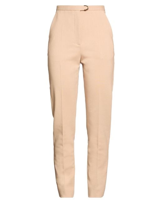 Agnona Natural Pants Wool, Polyamide