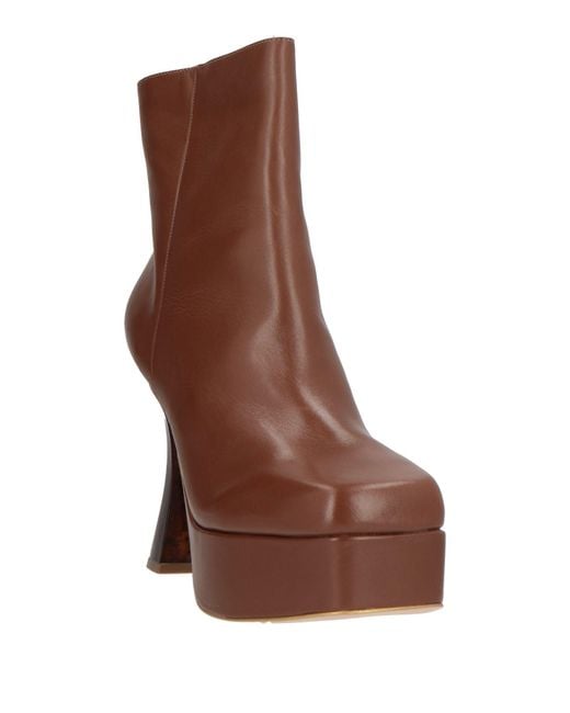 GOLD&ROUGE Brown Stiefelette