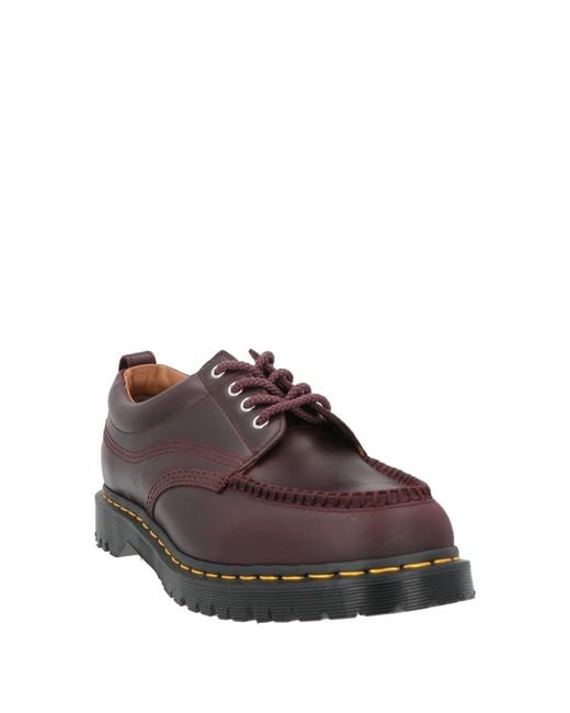 Stringate di Dr. Martens in Brown da Uomo