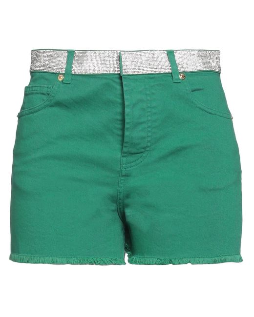 Alexandre Vauthier Green Denim Shorts