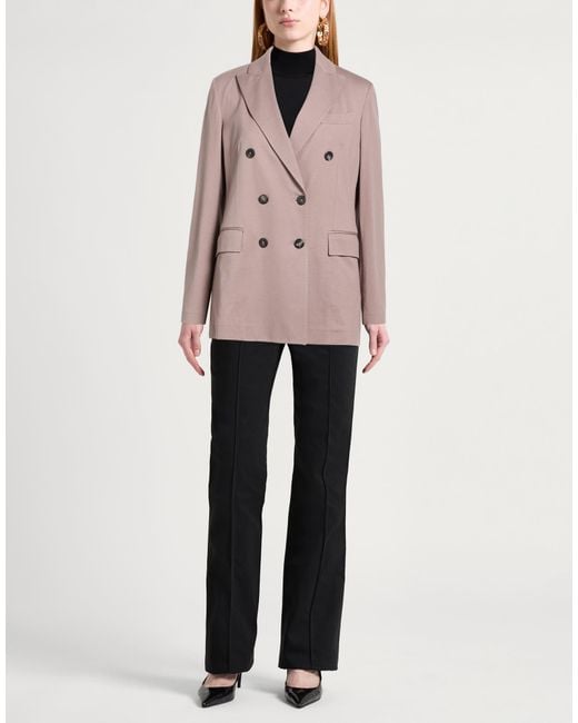 Circolo 1901 Pink Khaki Blazer Cotton, Elastane