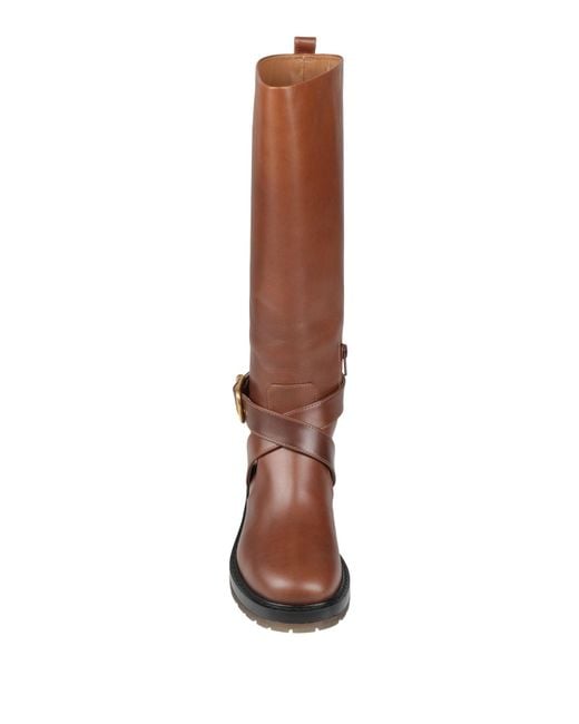 Chloé Brown Boot Leather