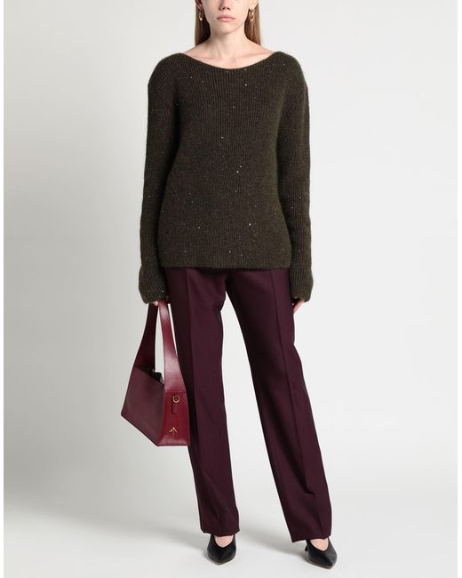 Gentry Portofino Brown Dark Sweater Alpaca Wool, Mohair Wool, Viscose, Polyamide, Polyester