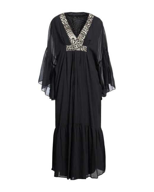 Greek Archaic Kori Black Midi Dress