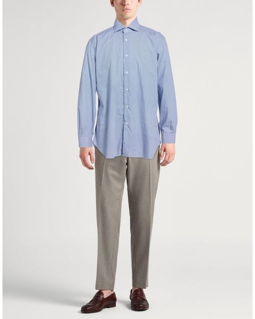 Barba Napoli Blue Shirt for men