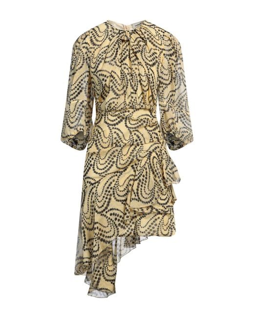 Sandro Metallic Mini Dress Viscose, Polyester