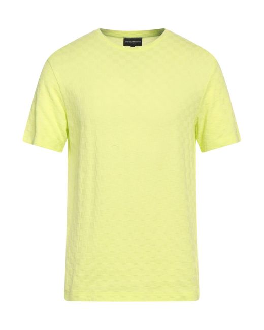 Emporio Armani Yellow T-shirt for men
