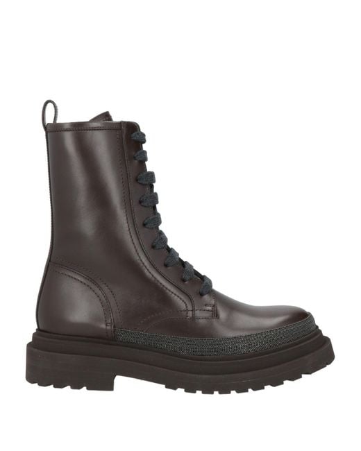 Brunello Cucinelli Brown Ankle Boots