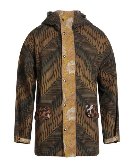 Pierre Louis Mascia Green Overcoat & Trench Coat for men