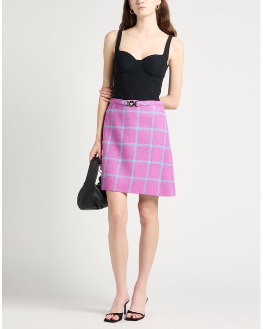 Versace Purple Mini Skirt