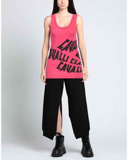 Roberto Cavalli Pink Cotton Top
