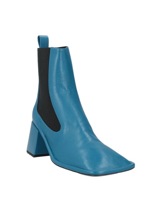 Jil Sander Blue Ankle Boots