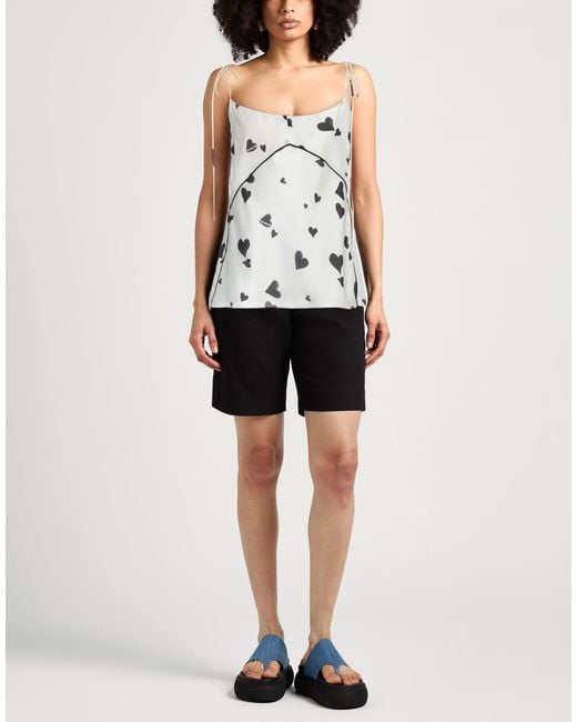 Marni White Top Silk