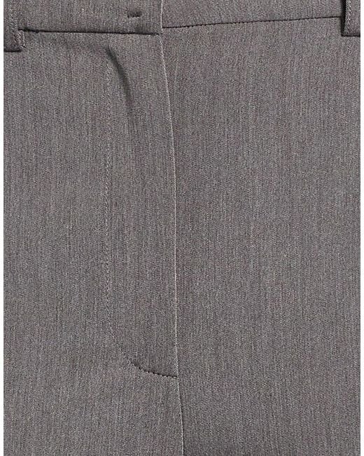 Patrizia Pepe Gray Pants Polyester, Viscose, Elastane