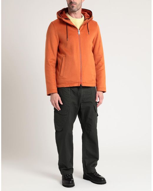 Herno Orange Jacket Cashmere, Polyamide for men