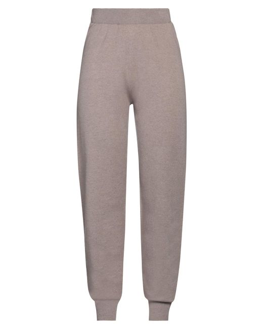 Fabiana Filippi Gray Pants Virgin Wool, Silk, Cashmere