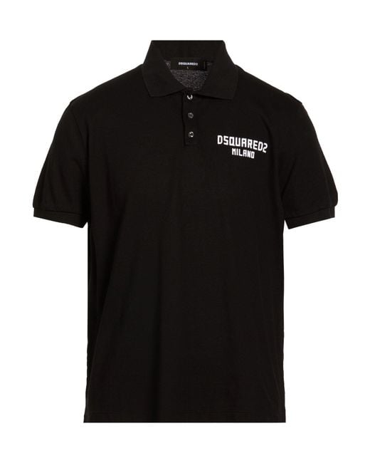 Polo DSquared² pour homme en coloris Black