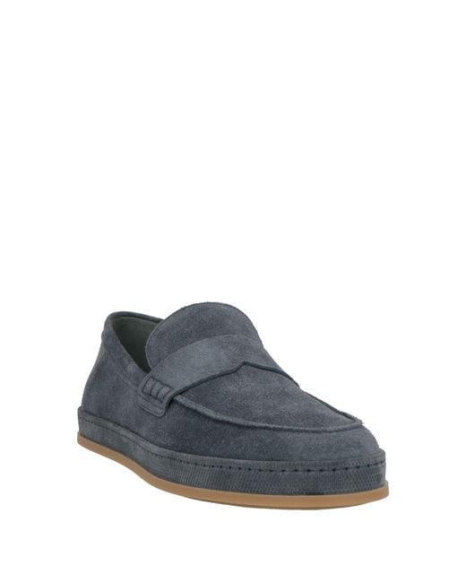 Hogan Blue Loafers Leather for men