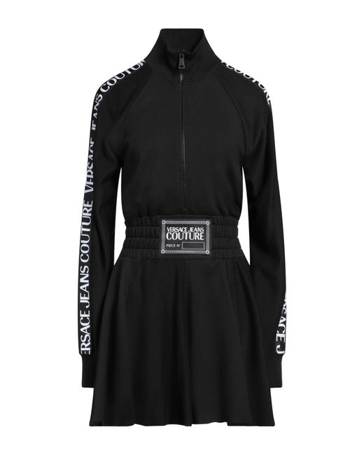 Versace Jeans Couture Black Mini Dress Cotton