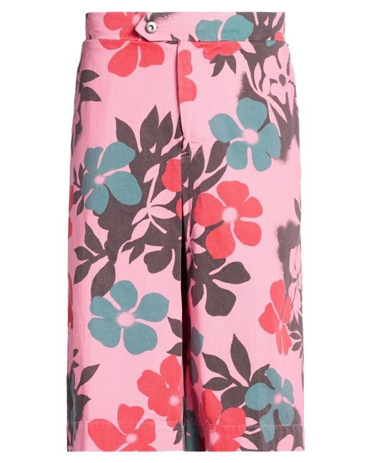 MAISON CRAZY WORKER 3.2 Pink Shorts & Bermuda Shorts for men