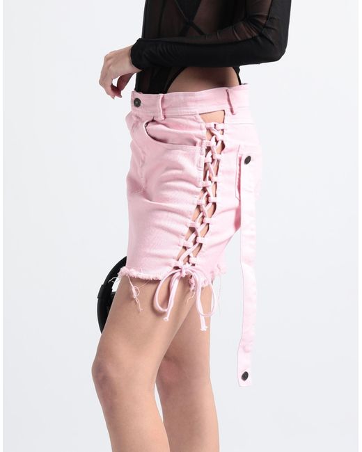 Julfer Pink Denim Skirt