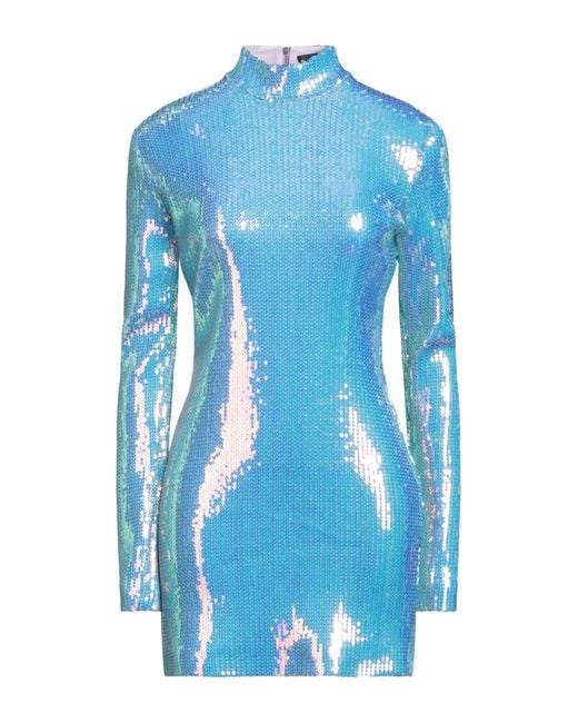 David Koma Blue Mini Dress