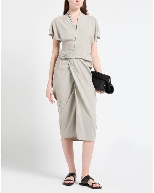 Rick Owens Gray Midi-Kleid