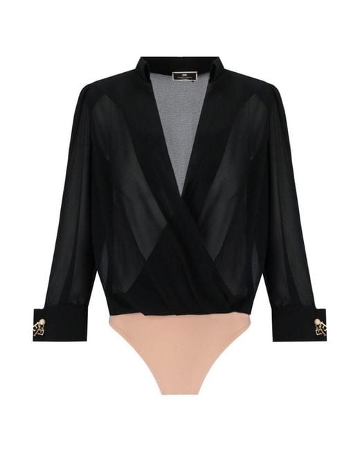 Body de Elisabetta Franchi de color Negro