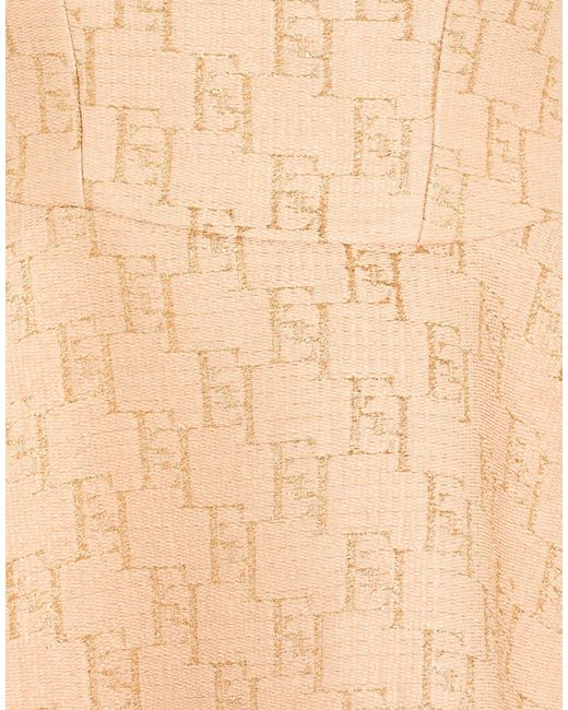 Elisabetta Franchi Natural Mini Dress Polyamide, Polyester