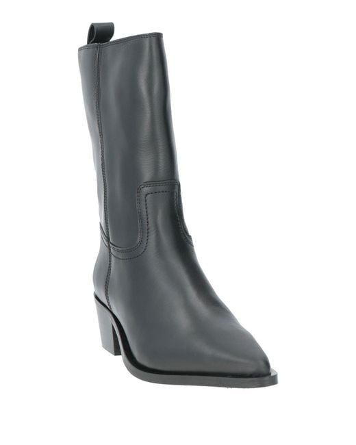 Calvin Klein Black Ankle Boots Leather