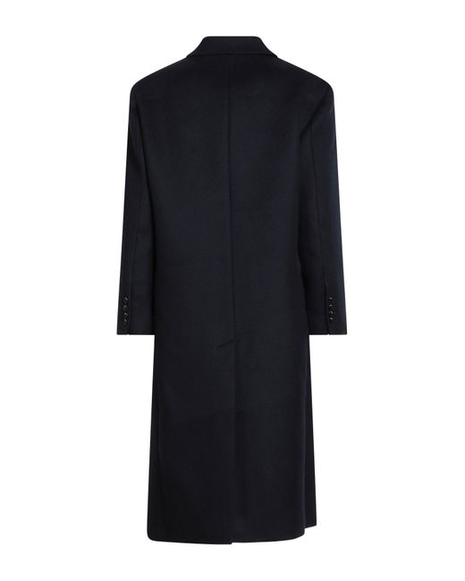 Sandro Black Midnight Coat Wool, Polyamide