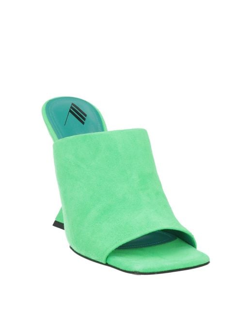 The Attico Green Sandals