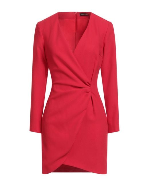 CoSTUME NATIONAL Red Mini Dress Polyester